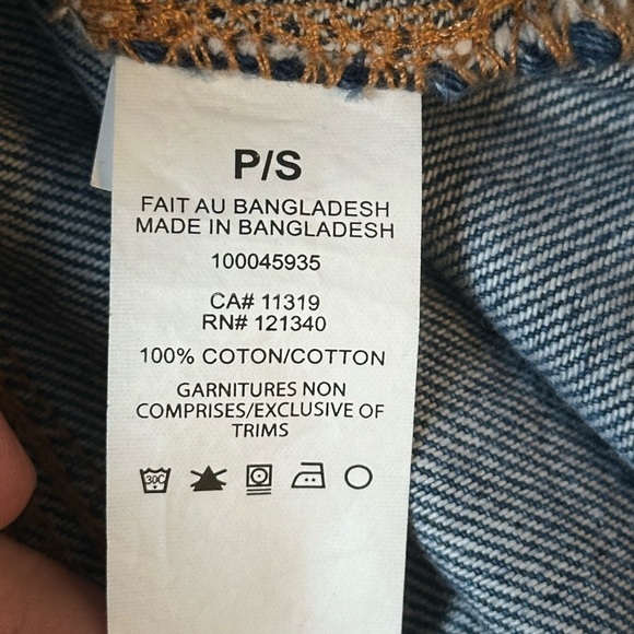 Paperbag Waist Jean Skirt - Picture 3 of 8